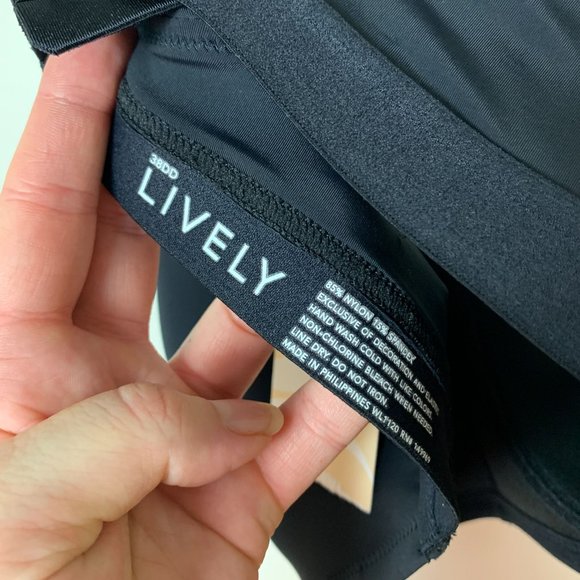 Lively black full coverage lightly lined convertible bra 36DD - Picture 4 of 6